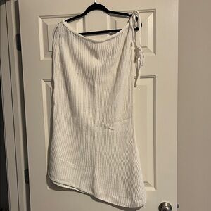 Aerie White Knit Swim Coverup